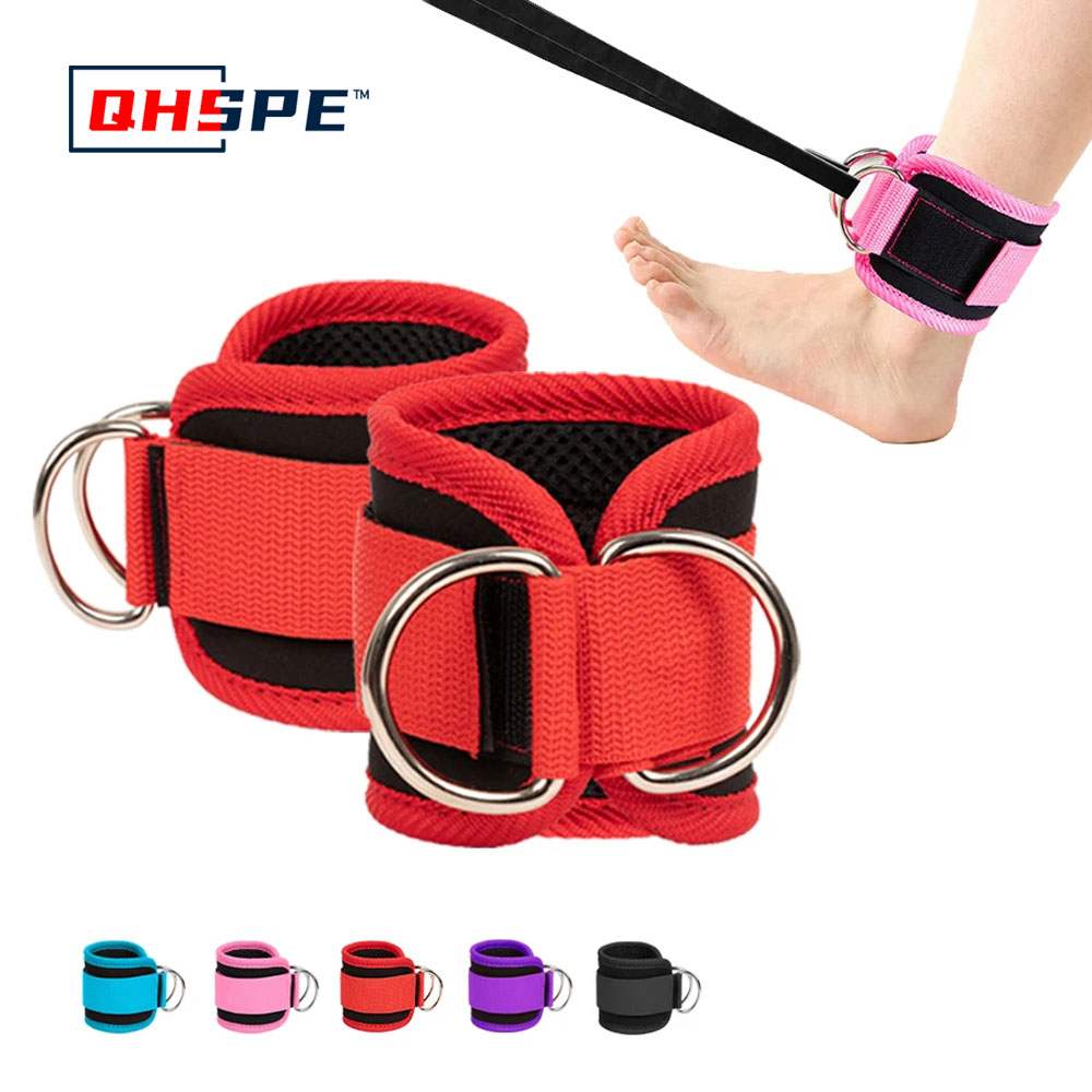 D Ring Strap - اللياقة البدنية الكاحل الأشرطة قابل للتعديل