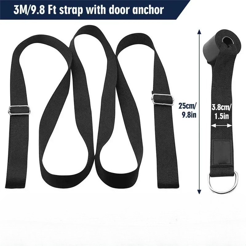 D Ring Strap - حزام مرن لتمارين اليوغا من 3M،