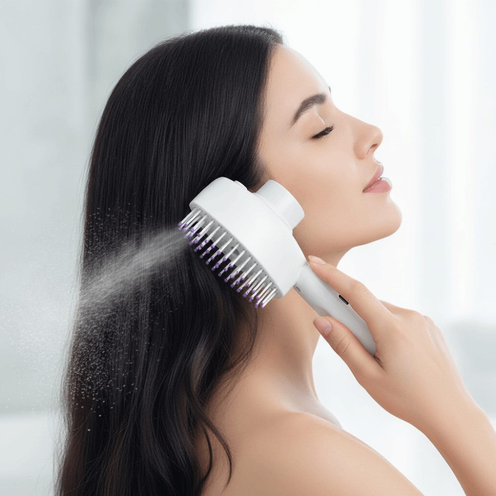 Hair Spray Color - فرشاة تدليك بالضوء الأحمر متعددة الوظائف