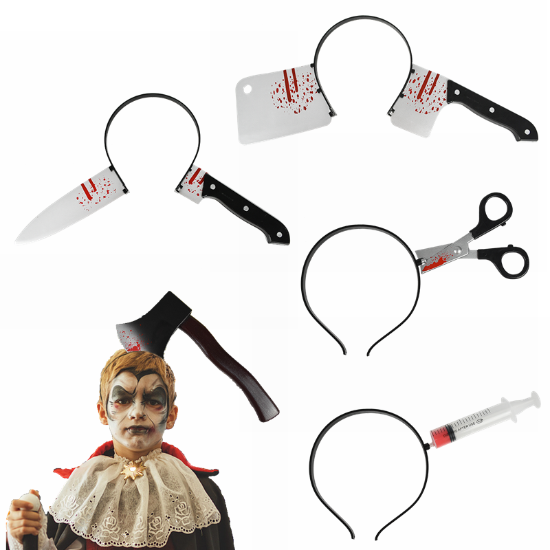 مقص سكين رعب الرأس وحقنة شعر ، - مراجعة Cosplay Prop Knife وسعره