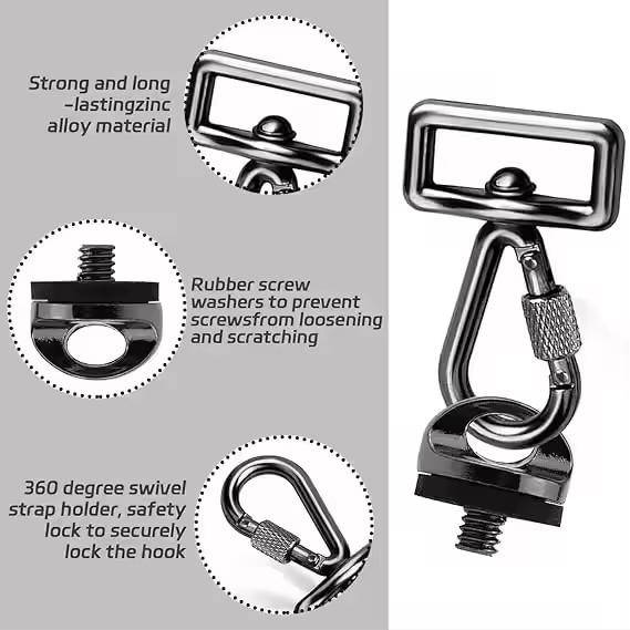 برغي حزام الكتف للكاميرا 1/4 م - مراجعة D Ring Strap وسعره